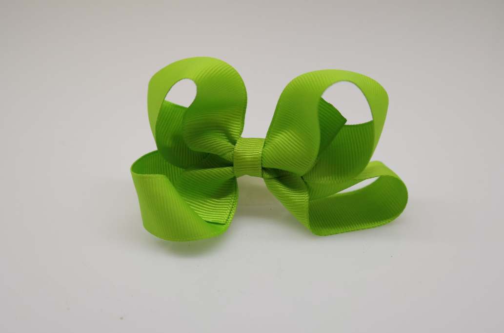 Large pinwheel hair Bow with colors  Apple Green
